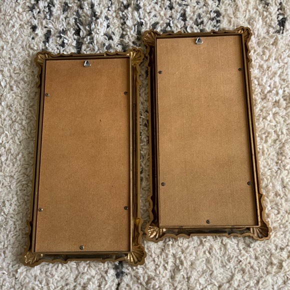 ✨SOLD✨Vintage Butterfly/Floral Wall Decor Pair - Picture 6 of 7